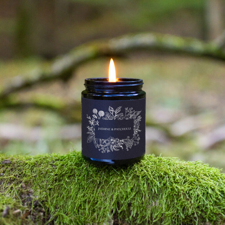 Prírodná sviečka Jasmine & Patchouli