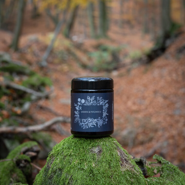 Prírodná sviečka Jasmine & Patchouli